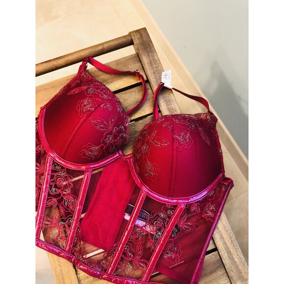 Victoria's Secret Corset 34B Very Sexy Push-Up Collection Midnight Affair - Picture 4 of 9